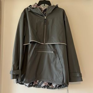 NWOT CHARLES RIVER APPAREL grey all weather pull over